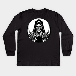 Skull Cult Leader Kids Long Sleeve T-Shirt